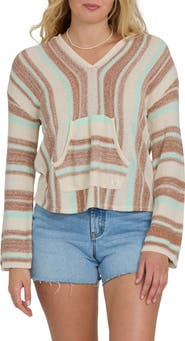 Billabong Baja Beach Stripe Cotton Blend Hoodie