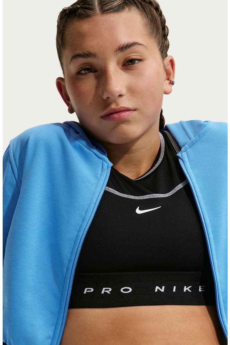 Kids' Dri-FIT Zip-Front Hoodie, Alternate, color, UNIVERSITY BLUE