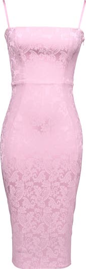 Ophelle Satin Jacquard Dress