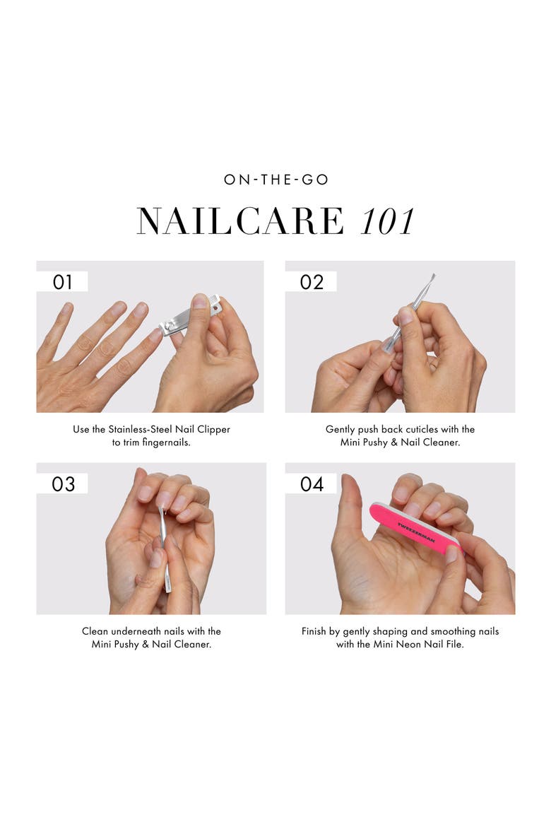 Mini Neon Nail Care Set, Alternate, color, NO COLOR