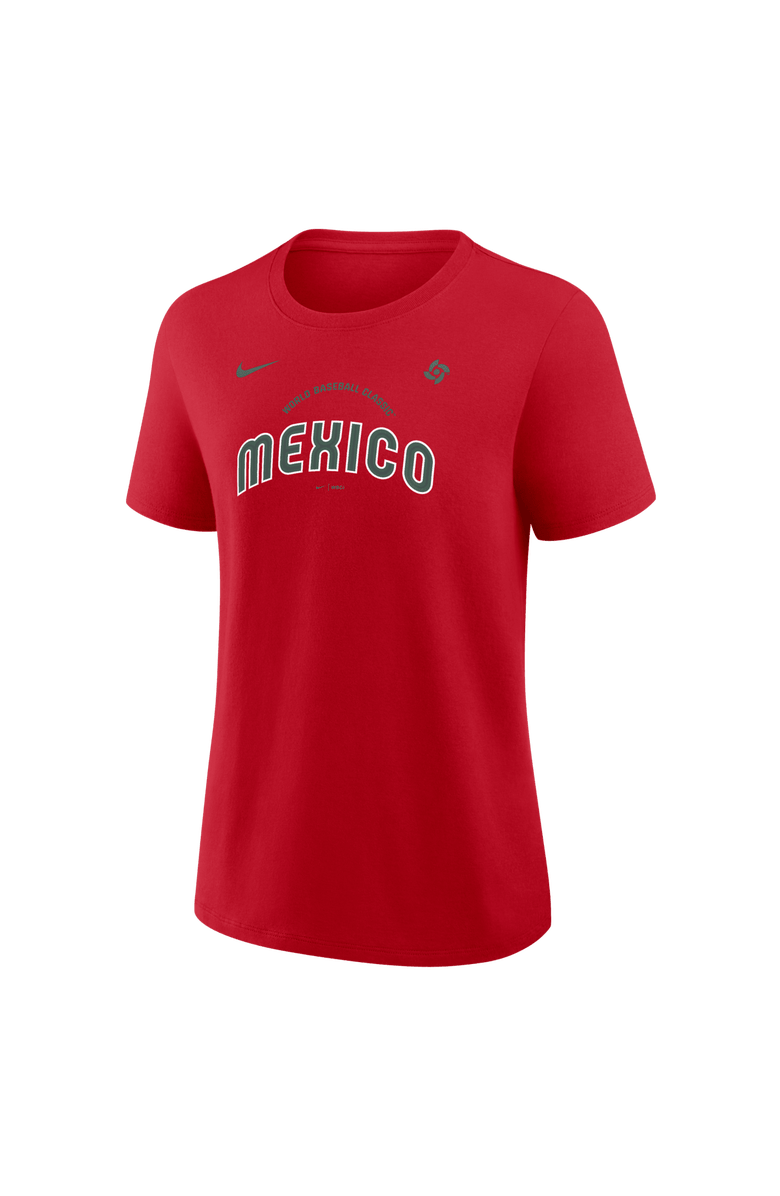 Nike Women's Nike  Red Mexico Baseball 2026 World Baseball Classic Script T-Shirt, Main, color, 