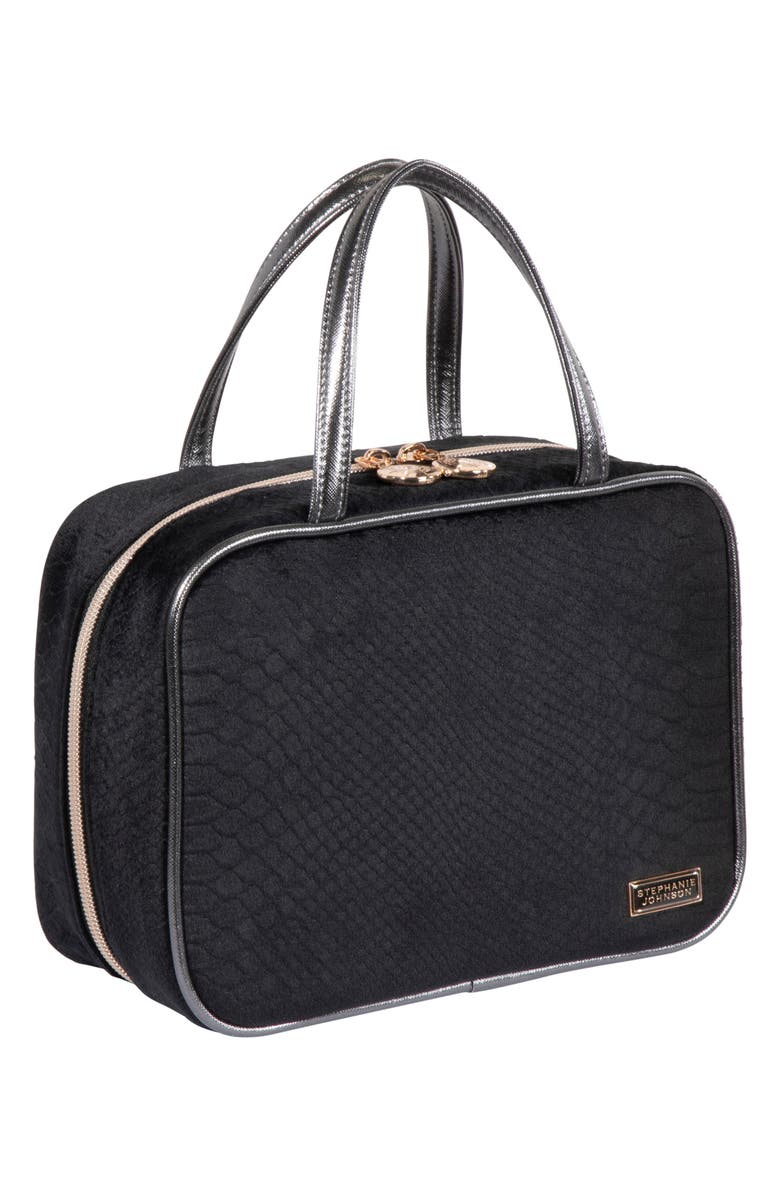 Stephanie Johnson Noir Marais ML Traveler Cosmetics Case, Alternate, color, 