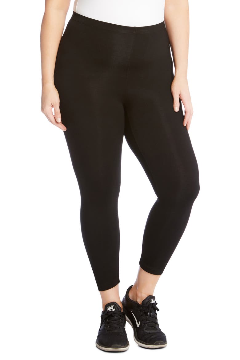Crop Leggings, Main, color, BLACK