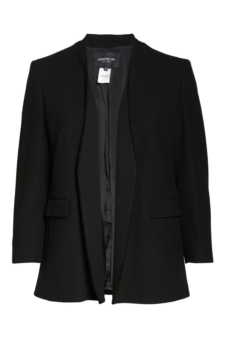 Erickson Open Front Blazer, Alternate, color, BLACK