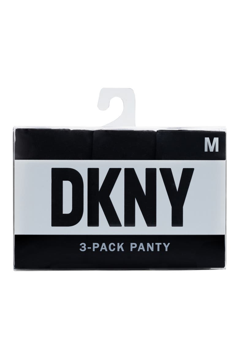 Assorted 3-Pack Cut Anywhere Thong, Main, color, DK BLACK