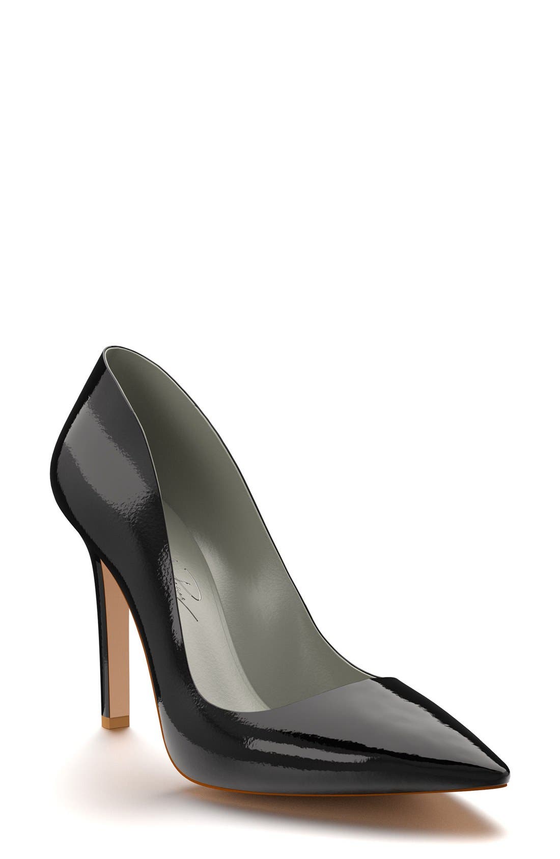 Pointy Toe Pump, Main, color, BLACK PATENT