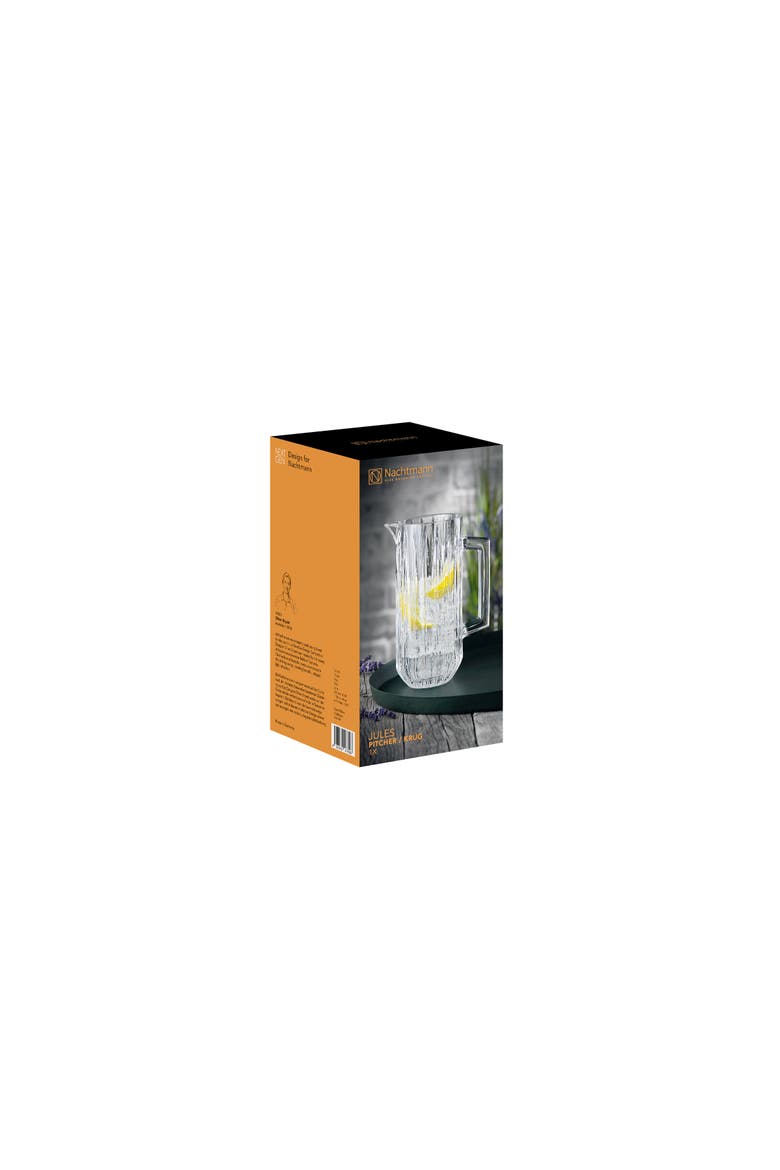 Jules 38.4 ounce Glass Pitcher, Alternate, color, Clear