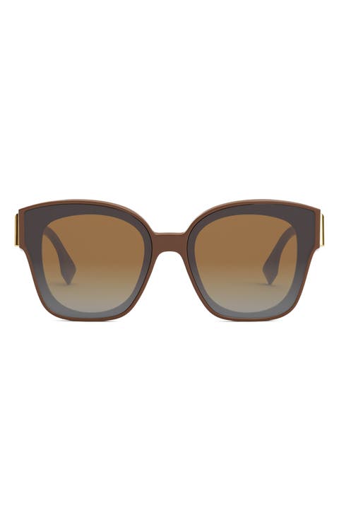 'Fendi First 63mm Square Sunglasses