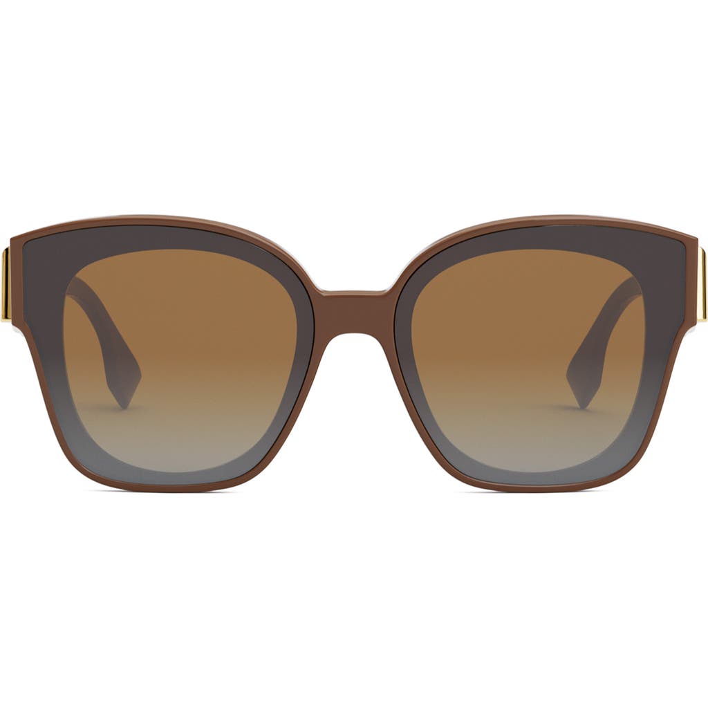 Fendi ' First 63mm Square Sunglasses In Green