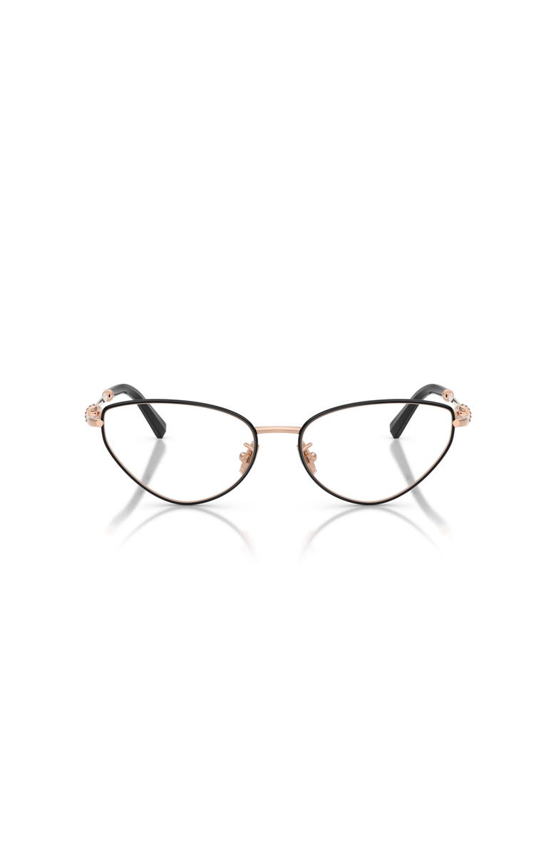 Tiffany & Co. 54mm Cat Eye optical glasses, Alternate, color, Black