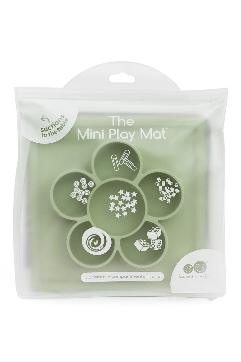 Mini Silicone Play Mat, Alternate, color, SAGE
