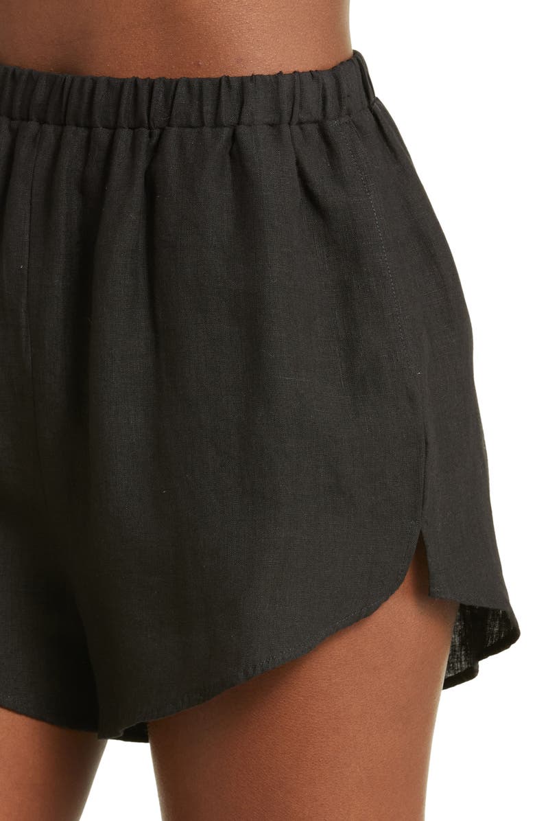 Vitamin A<sup>®</sup> Tallows Linen Cover-Up Shorts, Alternate, color, 