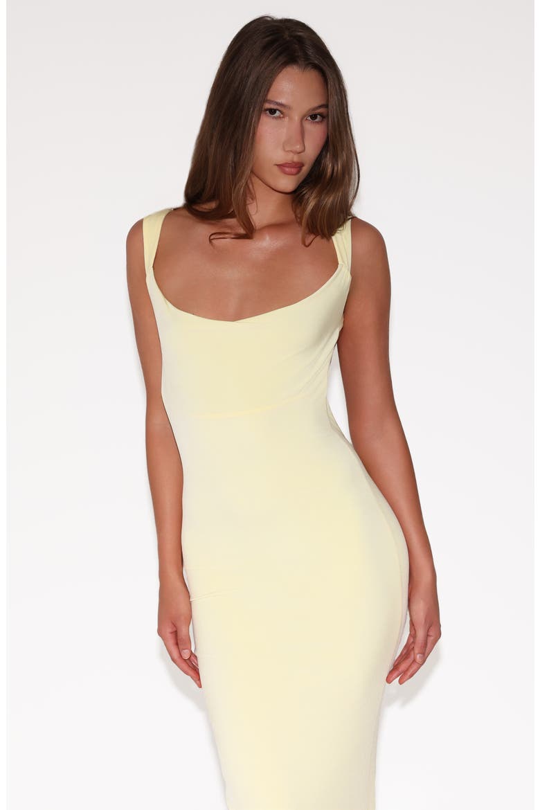 Zita Open Back Evening Dress, Alternate, color, YELLOW