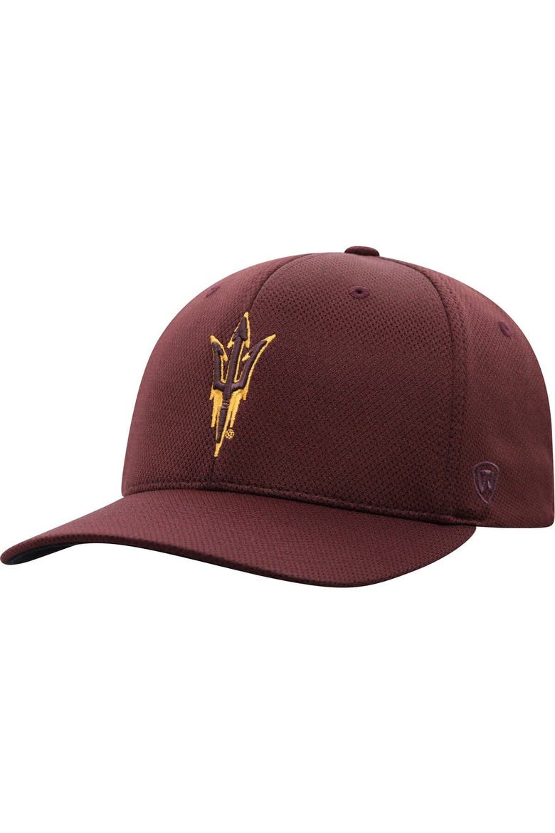 Men's Top of the World Maroon Arizona State Sun Devils Reflex Logo Flex Hat, Main, color, Maroon