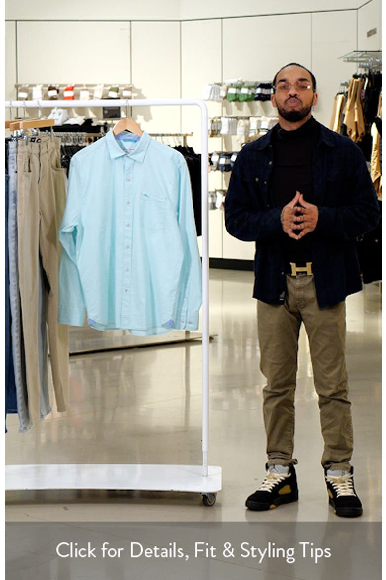 Nova Wave Stretch Cotton Button-Up Shirt video