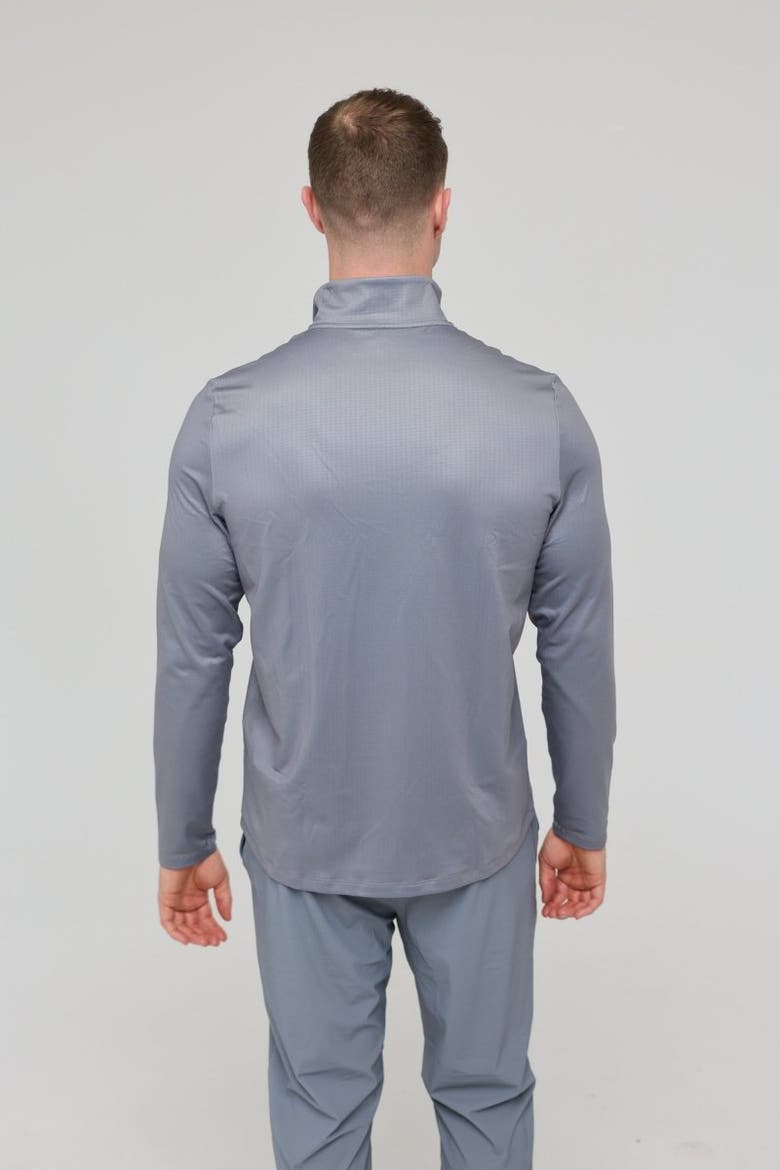 Elite Activewear 1/4 Zip Top - Grey, Alternate, color, Grey