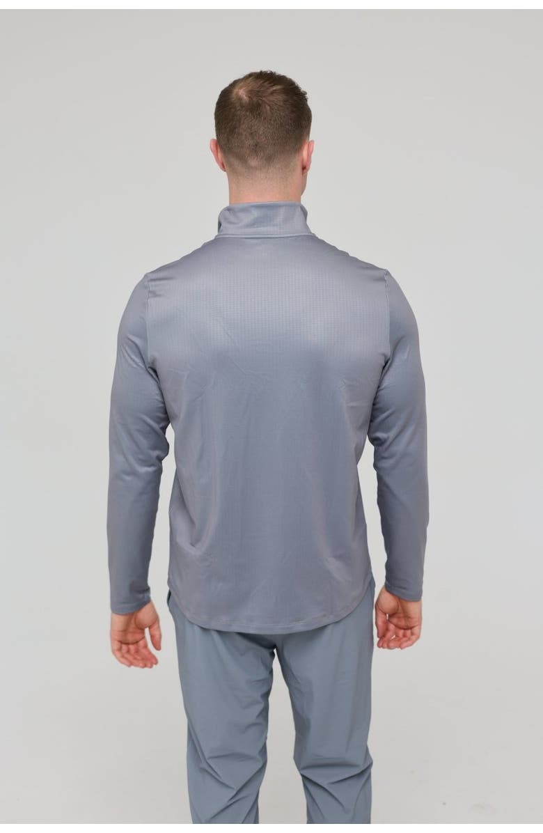 OOSC Elite Activewear 1/4 Zip Top - Grey, Alternate, color, Grey