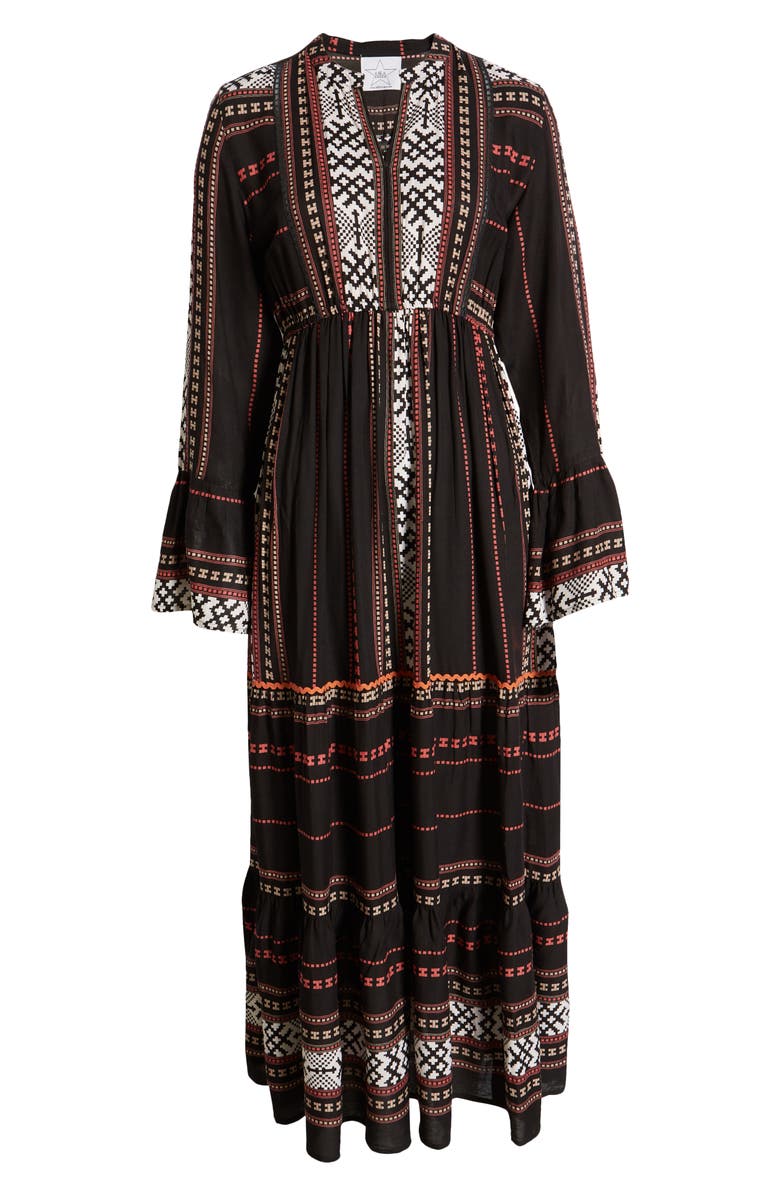 AREA STARS Hudson Southwest Border Print Long Sleeve Maxi Dress, Alternate, color, 