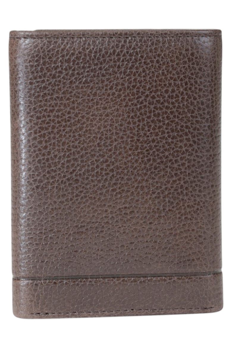 Fifth Ave RFID Leather Trifold Wallet, Alternate, color, BROWN