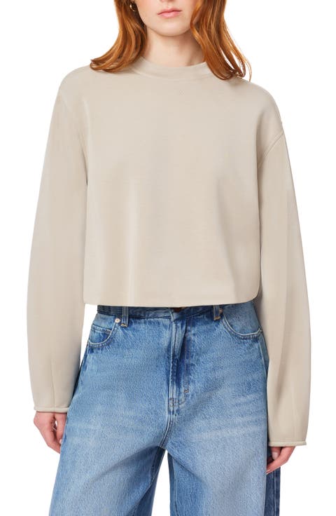 Bubble Hem Crewneck Sweatshirt