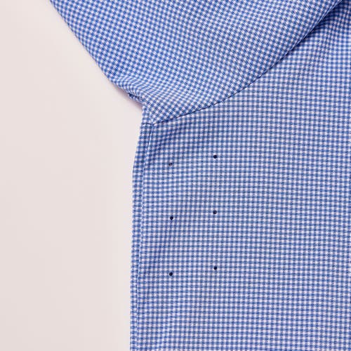 Regent Row Big And Tall Stanton Shirt Polo In Navy-microcheck-38