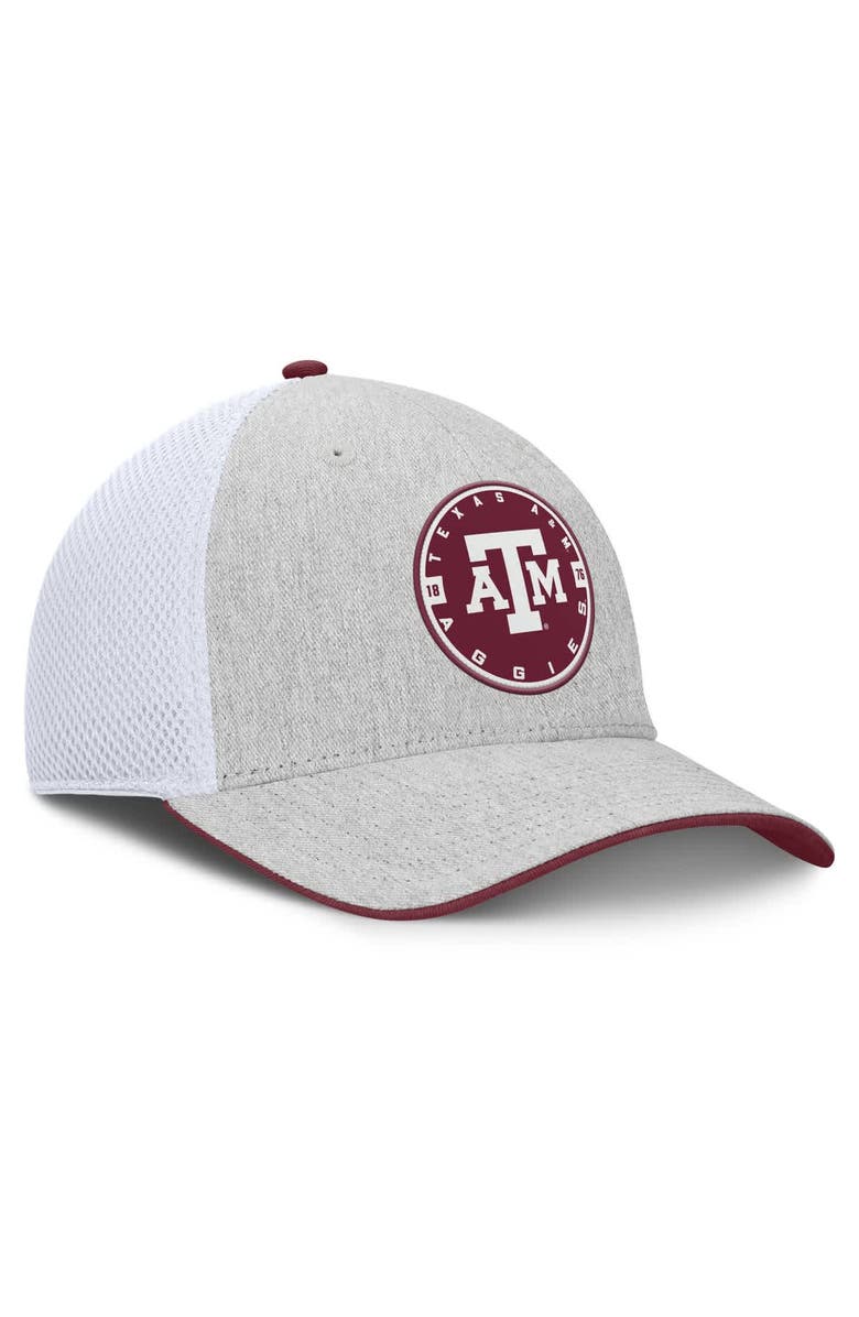 FANATICS Men's Fanatics  Heather Gray Texas A&M Aggies Trigger Flex Hat, Alternate, color, Heather Gray