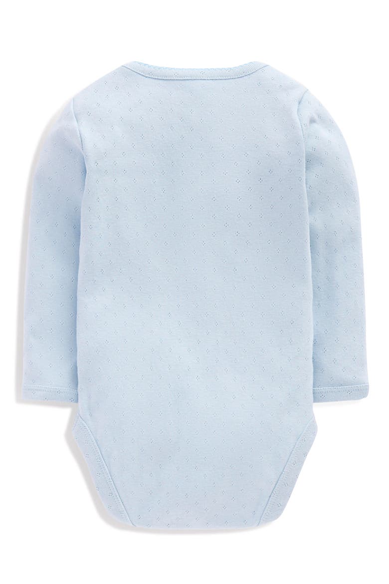5-Pack Assorted Long Sleeve Cotton Pointelle Bodysuits, Alternate, color, MULTI RAINBOW