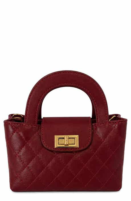 Sveva Quilted Leather Top Handle Bag