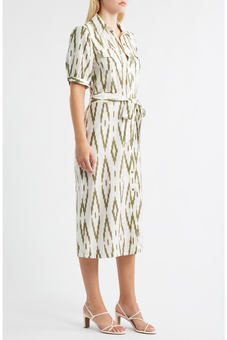 Tie Waist Shirtdress, Alternate, color, CAPULET OLIVE