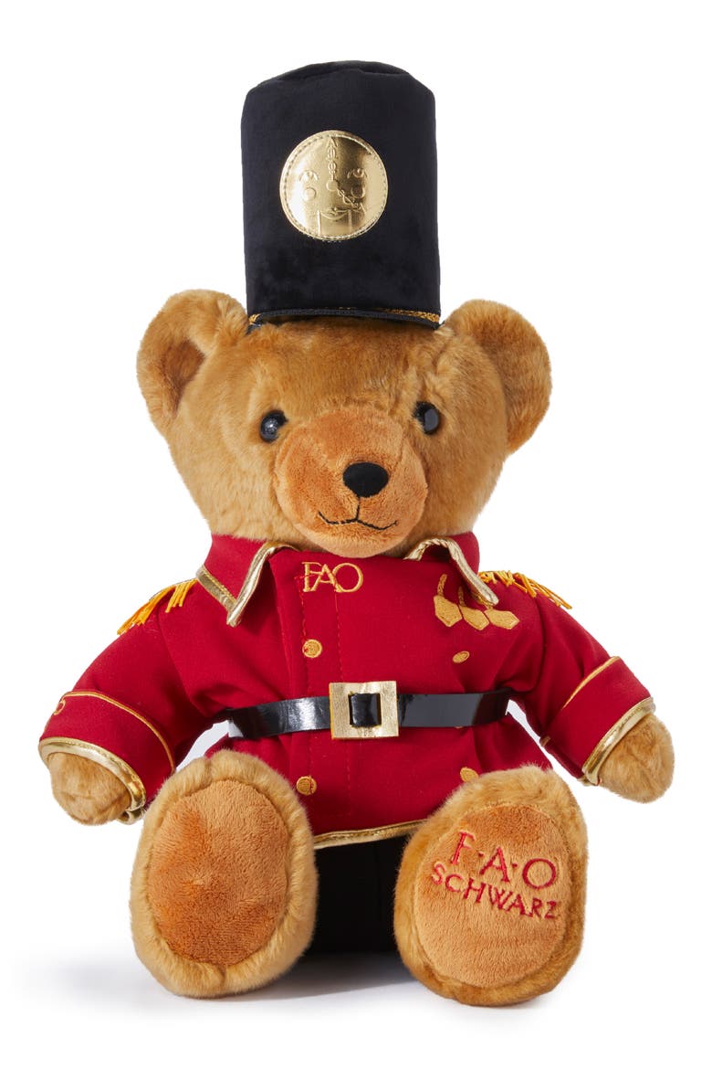 Gigi Toy Soldier Plush Stuffed Bear, Main, color, MULTI