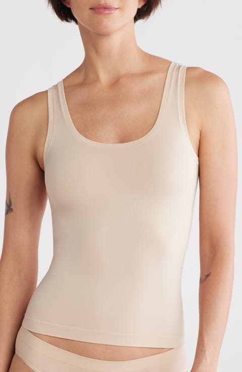 トップス DEPT SILENT PADDED CAMISOLE  BEIGE CXZD New Women Shapewear Padded Tummy Control Tank Top