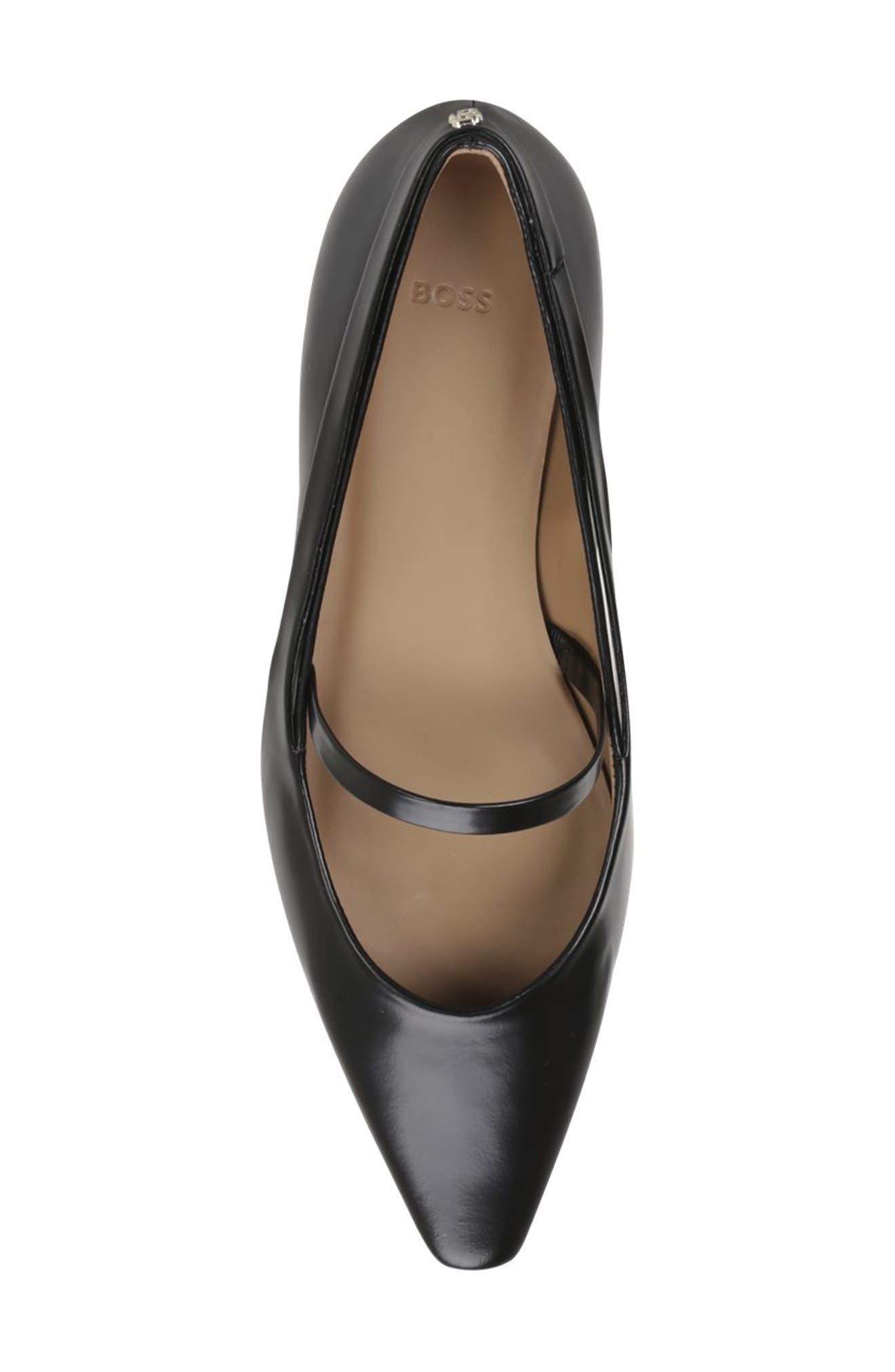 BOSS Charlize Mary Jane Flat, Alternate, color, Black