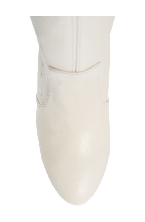 Stuart Weitzman Yuliana Knee High Slouch Boot In White