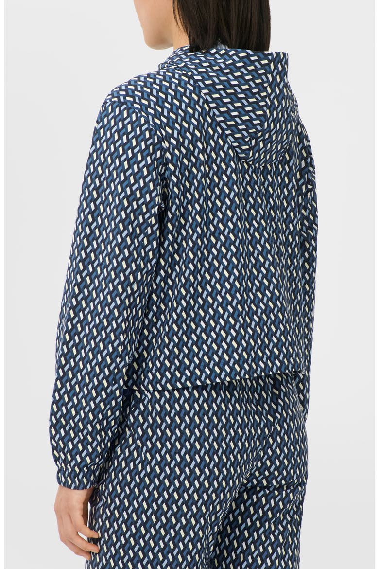 Explorer Cropped Zip Up Jacket, Alternate, color, BLUE LINKED GEO PRINT
