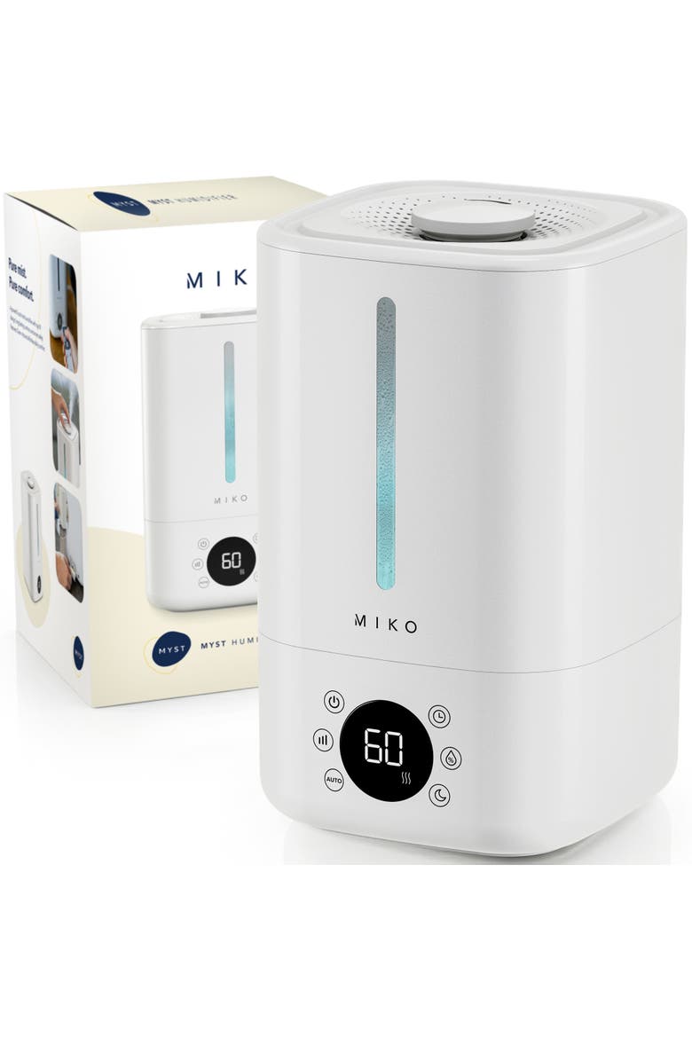 Myst 4.5L Cool Mist Humidifier with Remote Control, Main, color, White