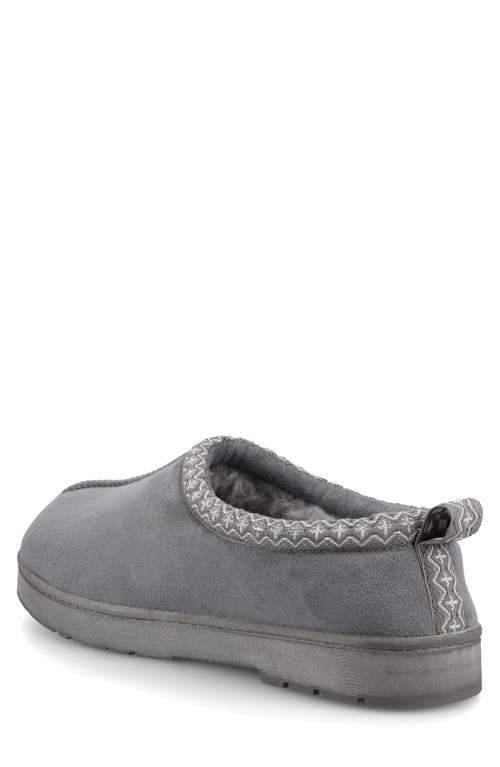 Vance Co. Vance Mens Wheeler Shearling Clog Slipper In Gray