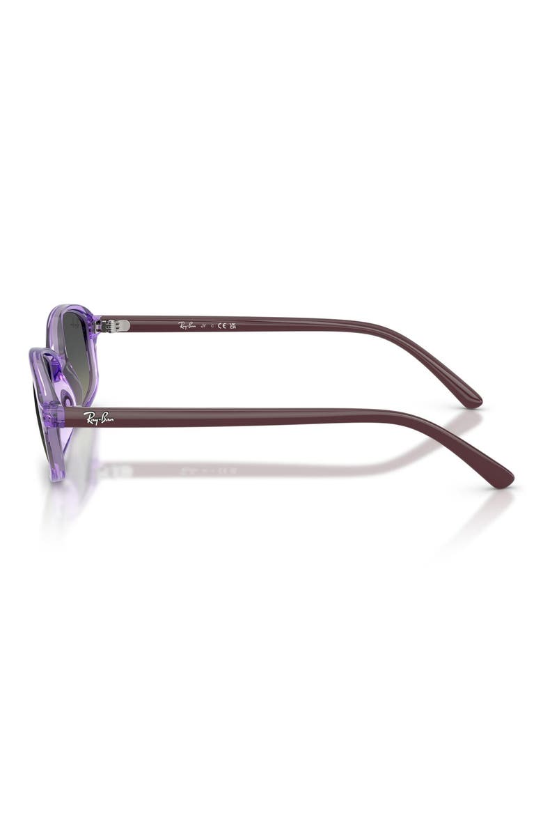 Kids' 49mm Irregular Sunglasses, Alternate, color, TRANSPARENT VIOLET / GREY