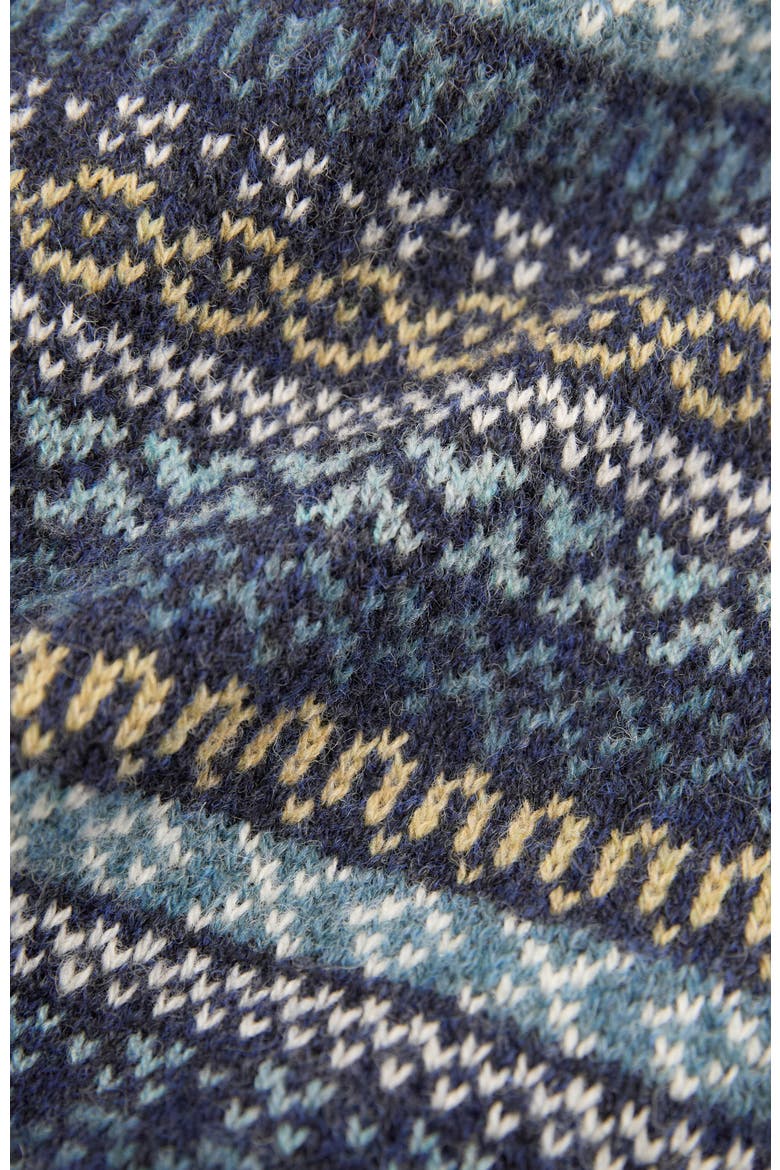 Traditional Fair Isle Sweater, Alternate, color, Navy
