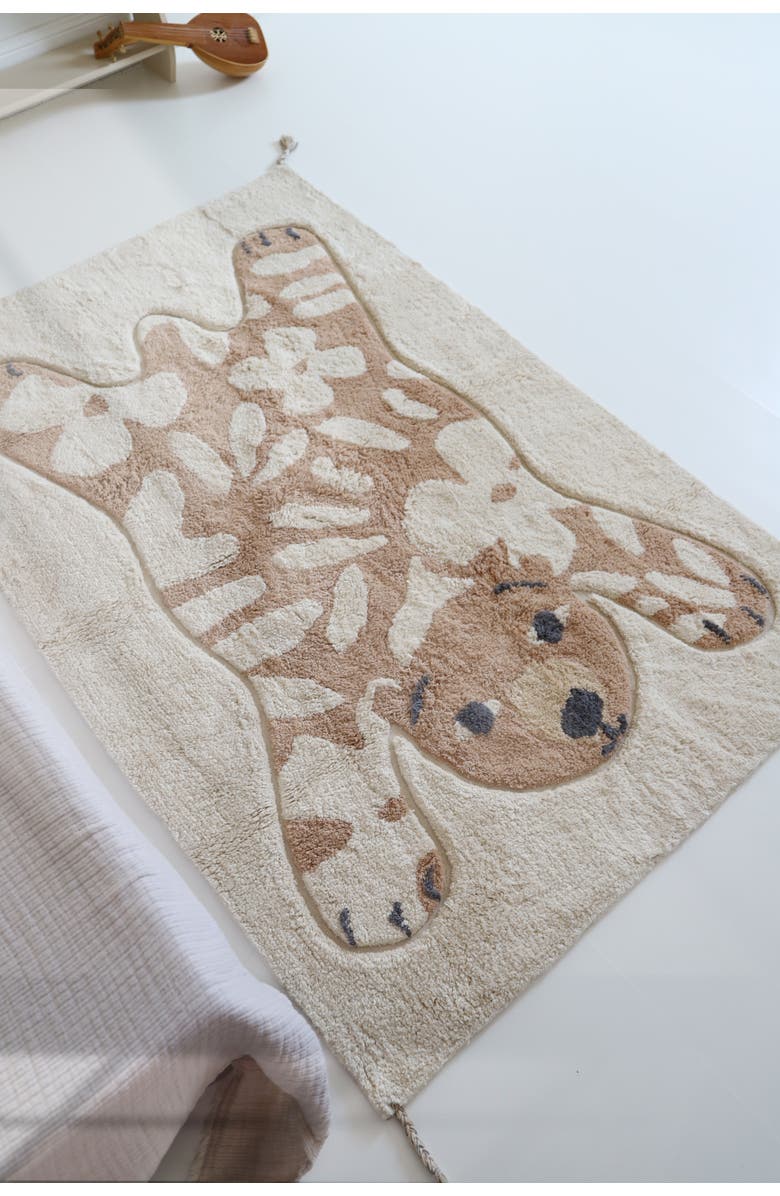 Nattiot Flowerbear Rug, Alternate, color, Multi