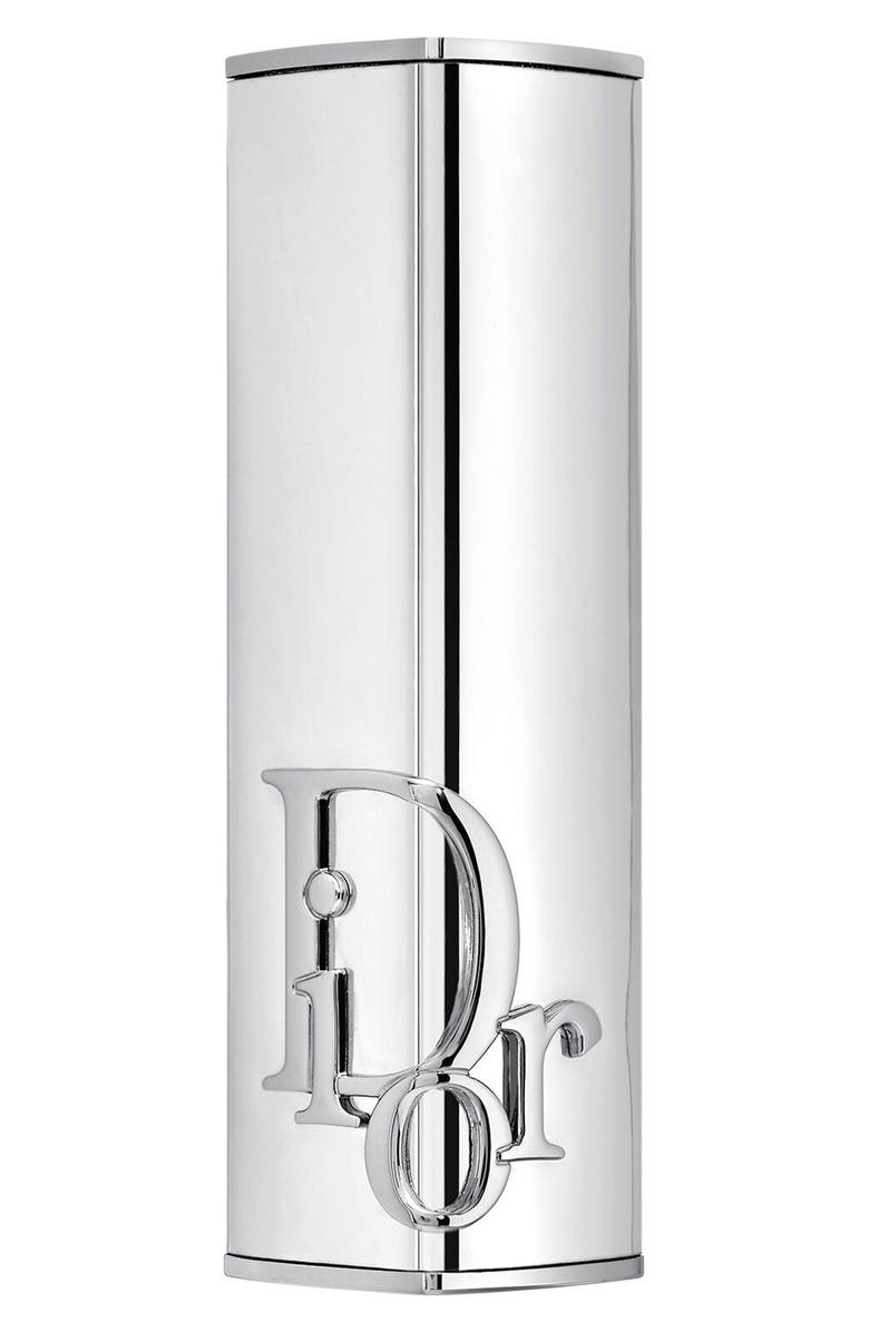 DIOR Addict Refillable Couture Lipstick Case, Main, color, Metallic Silver