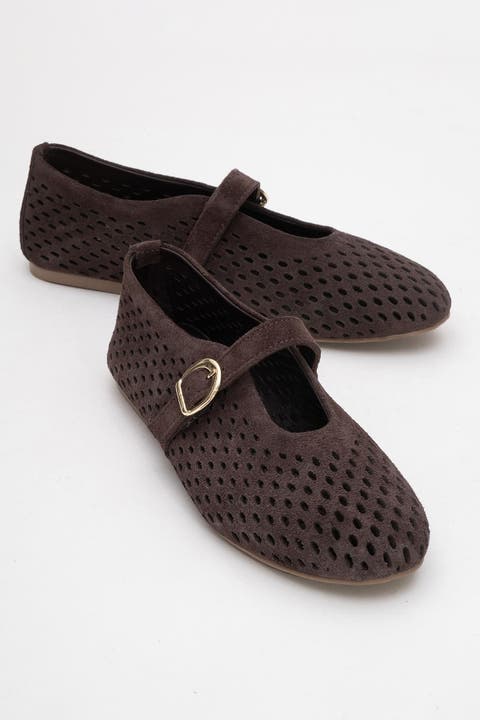 Arian Leather Ballet Flat (Women)