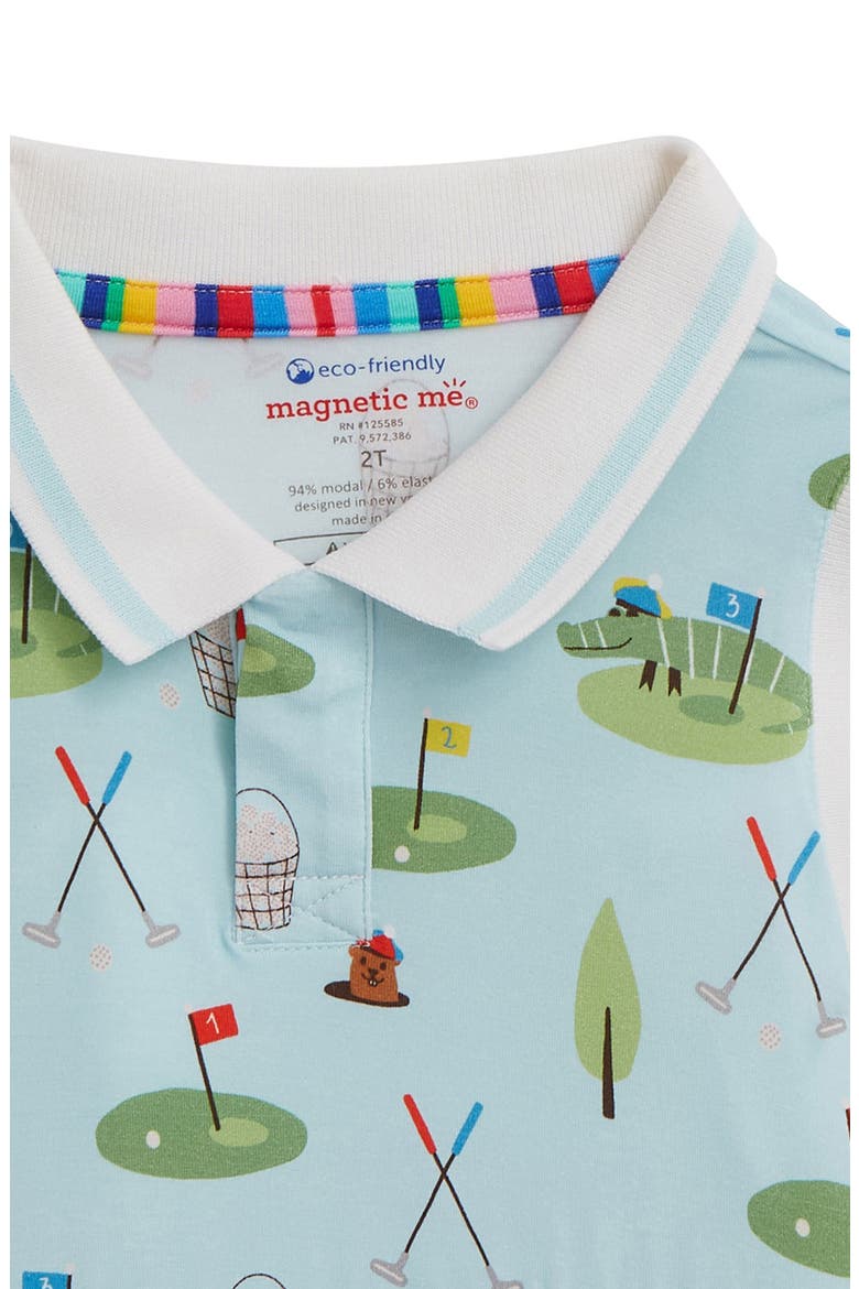 Kids' Gopher It Magnetic Polo Dress, Alternate, color, BLUE