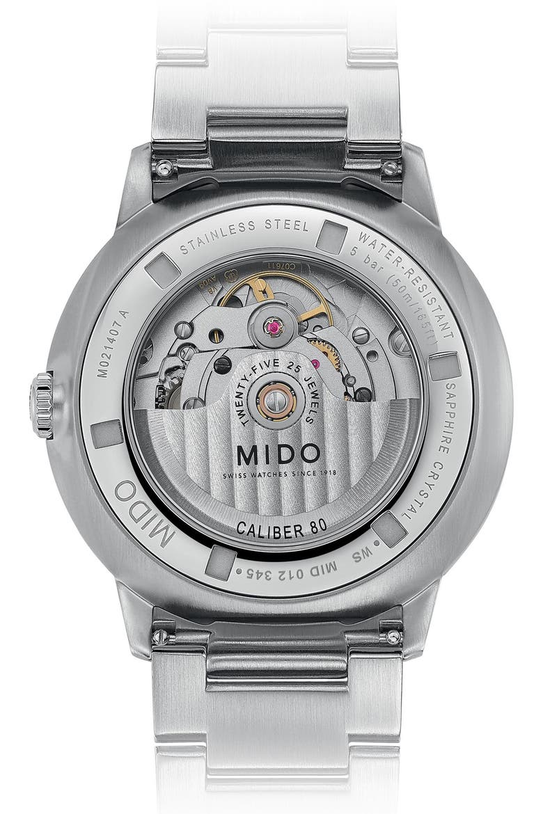 Commander Gradient Automatic Bracelet Watch, 40mm, Alternate, color, BLACK