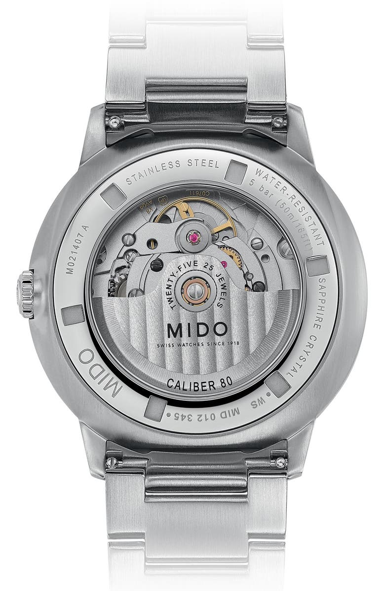 MIDO Commander Gradient Automatic Bracelet Watch, 40mm, Alternate, color, Black