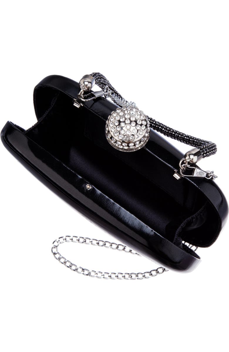 Nina Crystal Handle Minaudiere, Alternate, color,