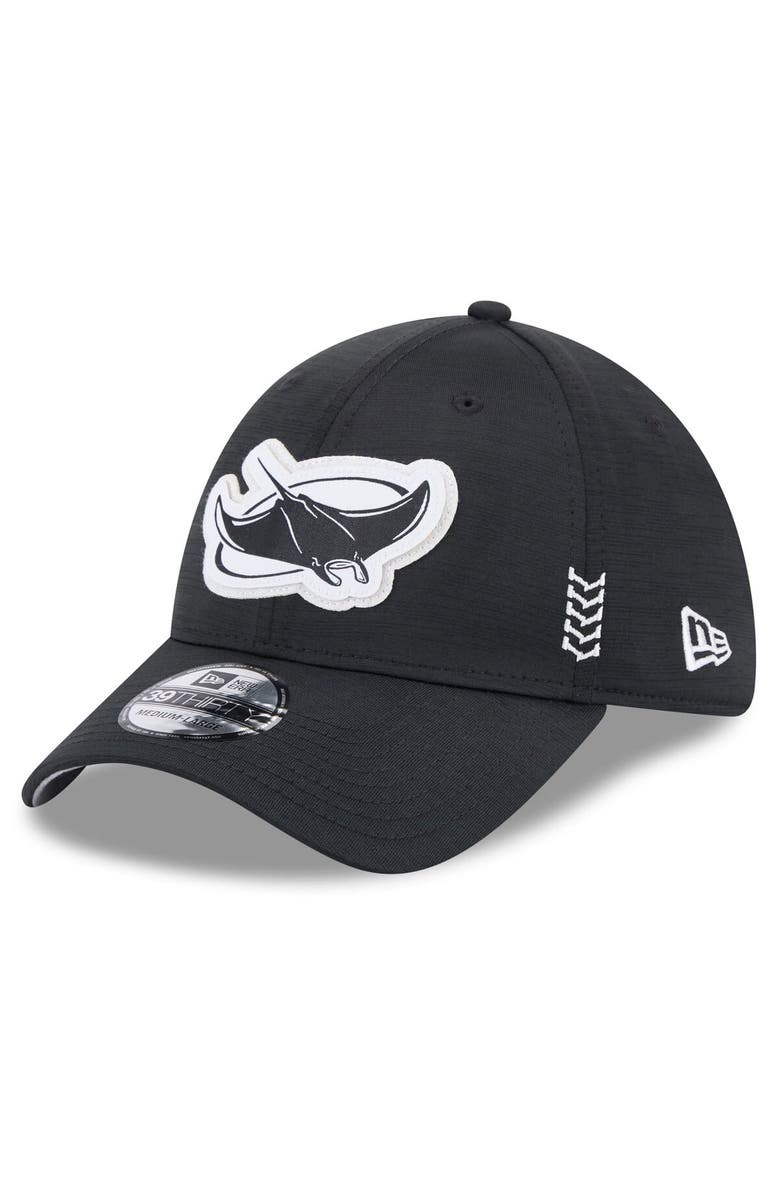 New Era Men's New Era Black Tampa Bay Rays 2024 Clubhouse 39THIRTY Flex Fit Hat, Main, color, Black