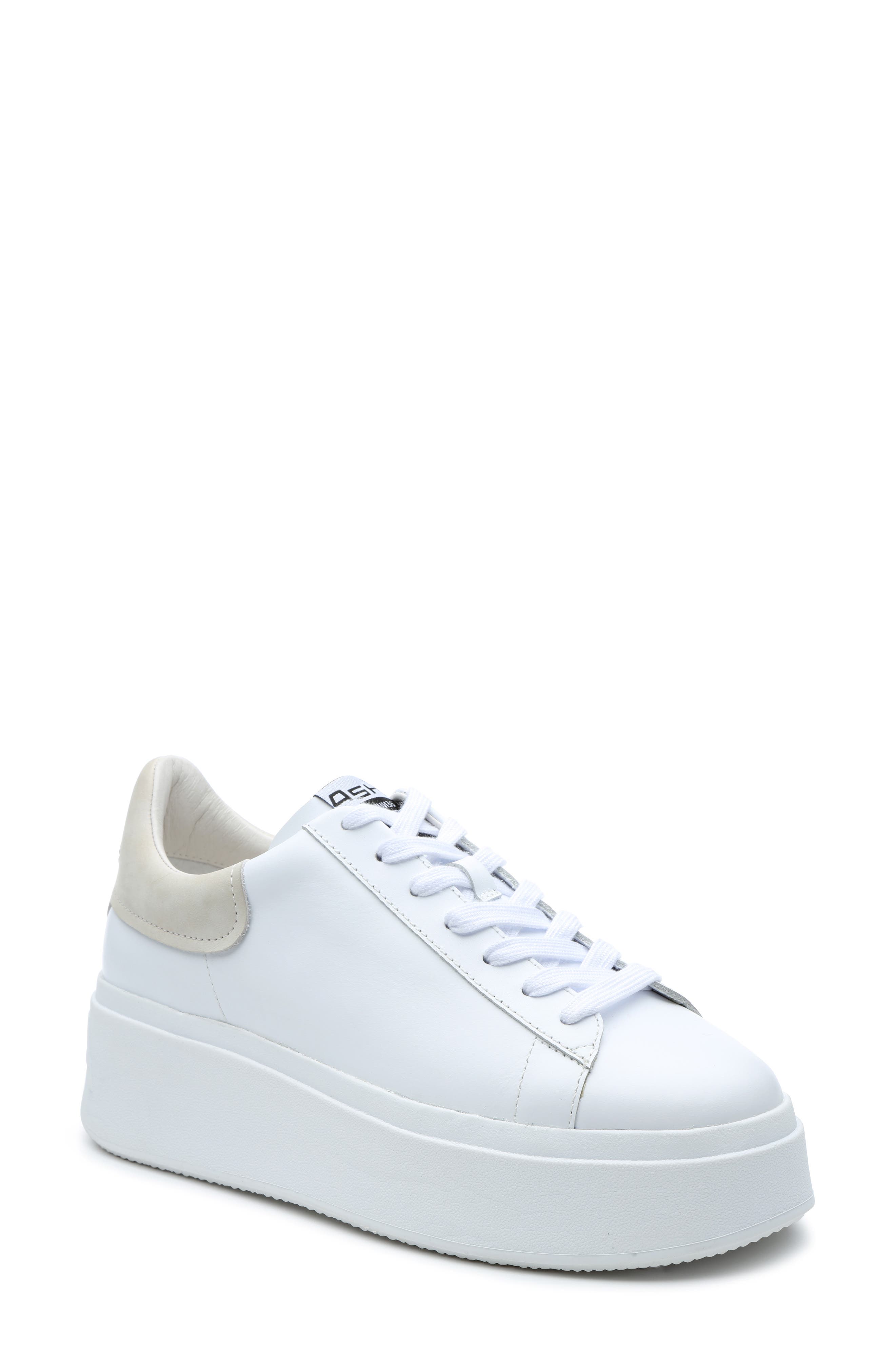 Ash Moby Platform Sneaker, Main, color, White/ Eggnog