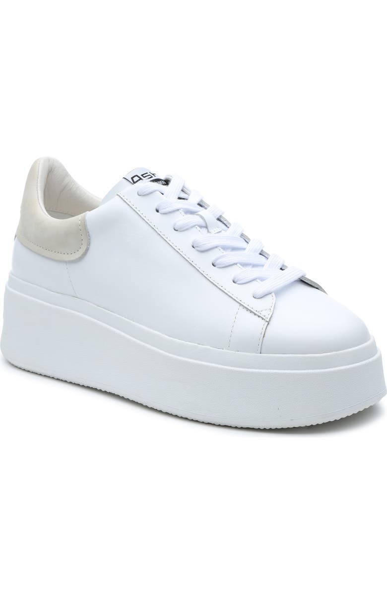 Ash Moby Platform Sneaker, Main, color, White/ Eggnog