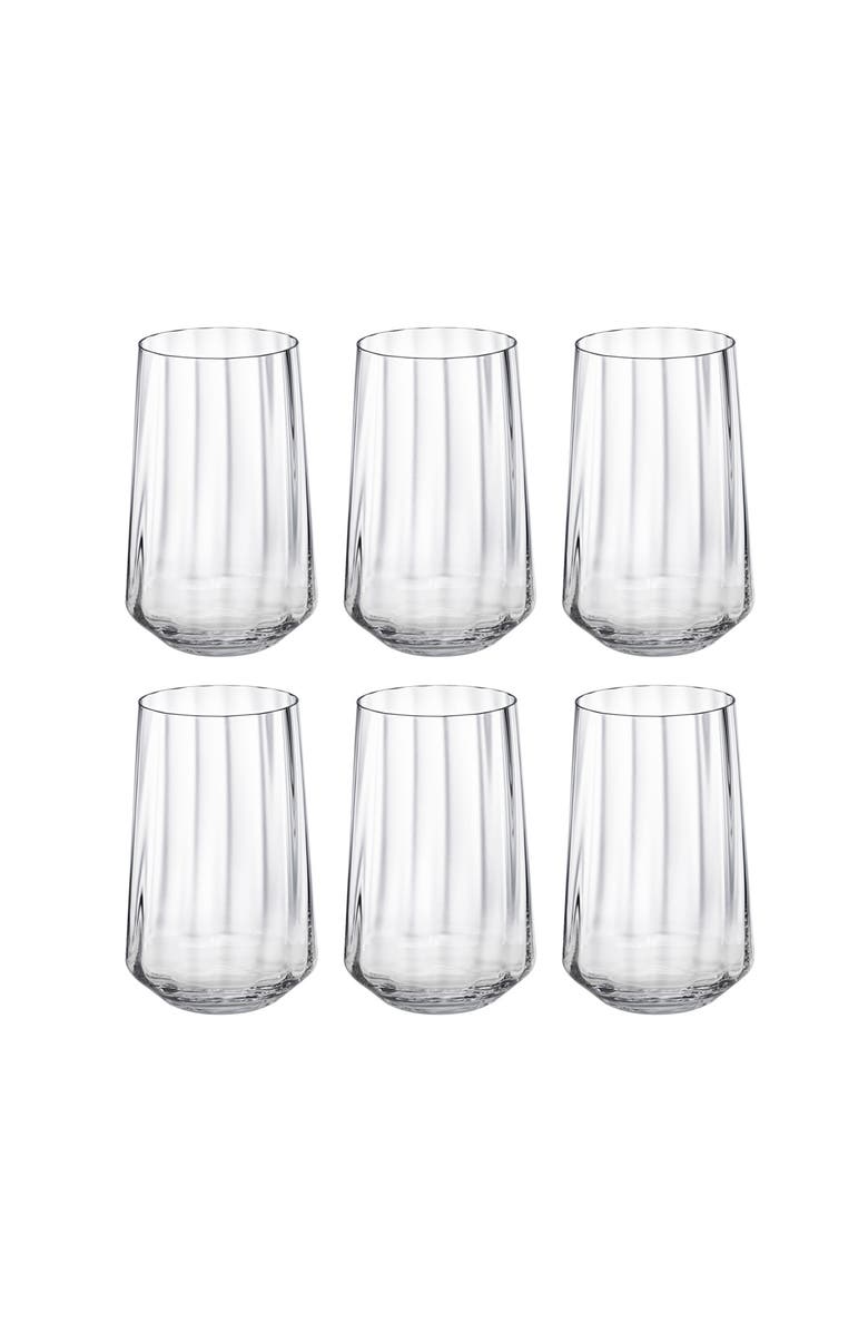Georg Jensen Set of 6 Bern Crystal Tumblers, Alternate, color, Clear