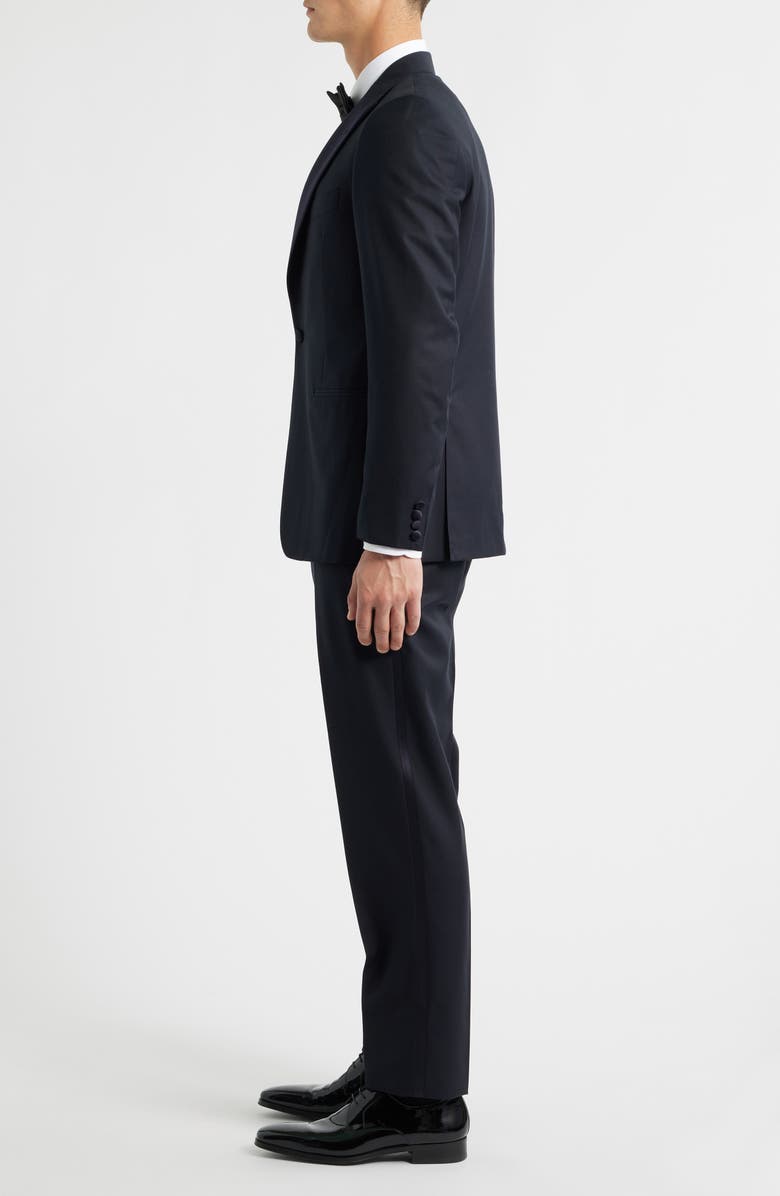 Canali Contemporary Regular Fit Navy Wool Blend Tuxedo, Alternate, color, Navy
